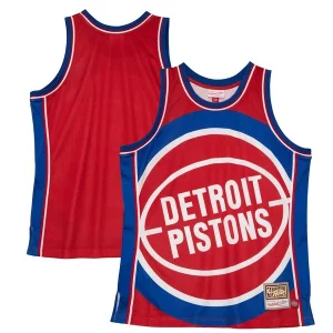 Splendido Detroit Pistons Hardwood Classics Blown Out Fashion Jersey Red