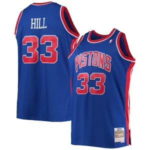 Incantevole Grant Hill Detroit Pistons 1995/96 Big & Tall Hardwood Classics Swingman Jersey Blue