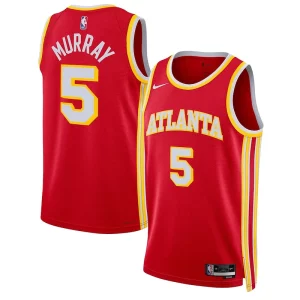 Versatile Comodo Trendy Dejounte Murray Atlanta Hawks Nike Unisex Swingman Jersey Association Edition Red
