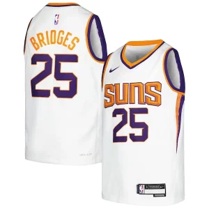 Resistente Mikal Bridges Phoenix Suns Nike Youth Swingman Jersey Association Edition White/Purple