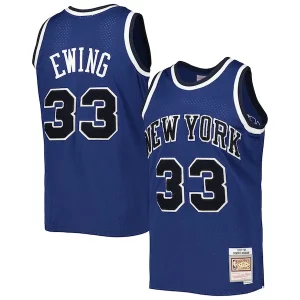 Robusto Fantastico Patrick Ewing New York Knicks 1997/98 Hardwood Classics Off Court Swingman Jersey Blue