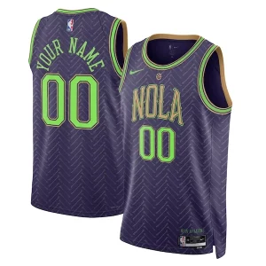 Classico Splendido Stupendo New Orleans Pelicans Nike Unisex 2024/25 Custom Swingman Jersey City Edition Purple