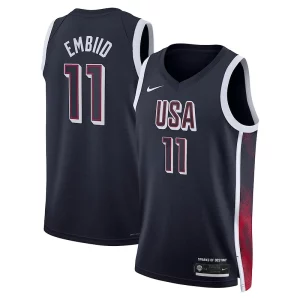 Bellissimo Accattivante Eccezionale Joel Embiid Unisex Nike Men's USA Basketball 2024 Swingman Player Jersey Navy