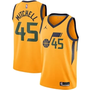 Eccezionale Donovan Mitchell Utah Jazz Jordan Brand 2020/21 Swingman Jersey Statement Edition Gold