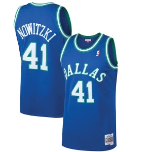 Raffinato Prestigioso Dirk Nowitzki Dallas Mavericks 1998/99 Hardwood Classics Swingman Jersey Blue