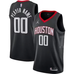 Lussuoso Prestigioso Fantastico Houston Rockets Jordan Brand Swingman Custom Jersey Statement Edition Black