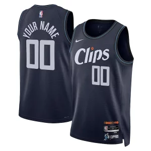 Fascinante Eccezionale LA Clippers Nike Unisex 2023/24 Custom Swingman Jersey Navy City Edition