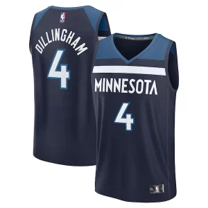Moderno Rob Dillingham Minnesota Timberwolves Youth 2024 NBA Draft Fast Break Player Jersey Icon Edition Navy