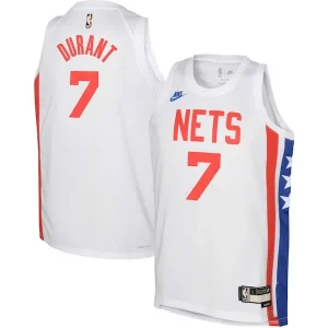 Attraente Splendido Cool Kevin Durant Brooklyn Nets Nike Youth 2022/23 Swingman Jersey White Classic Edition