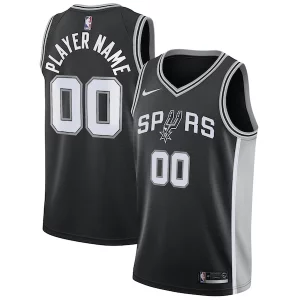 Fascinante Accattivante Lussuoso San Antonio Spurs Nike Swingman Custom Jersey Black Icon Edition