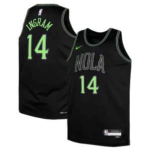 Pratico Stupendo Brandon Ingram New Orleans Pelicans Nike Youth Swingman Replica Jersey City Edition Black