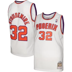 Trendy Resistente Gorgeous Amar'e Stoudemire Phoenix Suns 2001/02 Hardwood Classics Swingman Jersey White/Purple