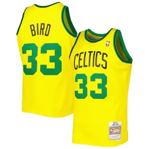 Fascinante Incantevole Larry Bird Boston Celtics 1985 86 Hardwood Classics Reload 3.0 Swingman Jersey Gold