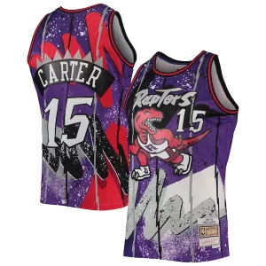 Bellissimo Vince Carter Toronto Raptors Hardwood Classics 1998/99 Hyper Hoops Swingman Jersey Purple