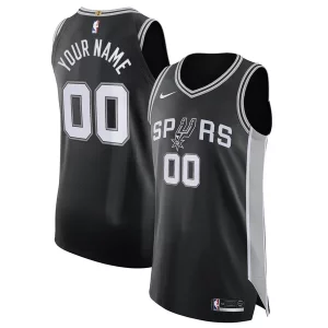 Magnifico Ottimo San Antonio Spurs Nike Authentic Custom Jersey Black Icon Edition