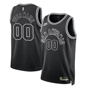 Fantastico San Antonio Spurs Nike Unisex 2022/23 Custom Swingman Jersey Classic Edition Black