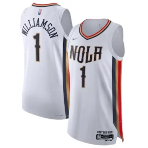 Meraviglioso Magnifico Zion Williamson New Orleans Pelicans Nike 2021/22 Swingman Jersey City Edition White