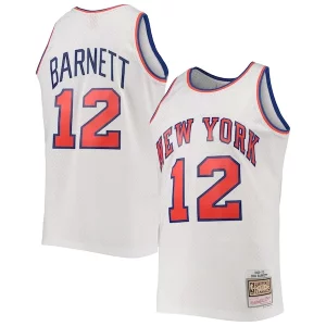 Prestigioso Fantastico Dick Barnett New York Knicks 1969/70 Hardwood Classics Swingman Jersey White