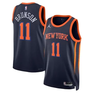 Prestigioso Jalen Brunson New York Knicks Jordan Brand Unisex Swingman Player Jersey Statement Edition Navy