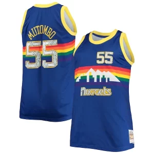 Lussuoso Moderno Trendy Dikembe Mutombo Denver Nuggets Big & Tall 1991/92 NBA 75th Anniversary Diamond Swingman Jersey Blue