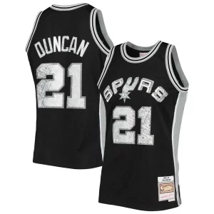 Fascinante Versatile Tim Duncan San Antonio Spurs 1998/99 Hardwood Classics NBA 75th Anniversary Diamond Swingman Jersey Black