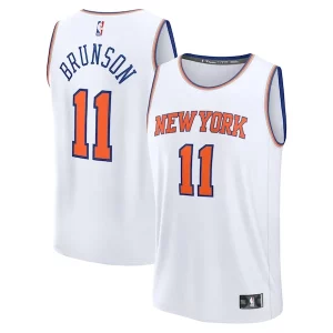 Trendy Elegante Jalen Brunson New York Knicks Fast Break Replica Player Jersey Association Edition White