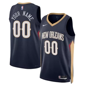 Versatile Fantastico Comodo New Orleans Pelicans Nike Unisex 2022/23 Swingman Custom Jersey Navy Icon Edition