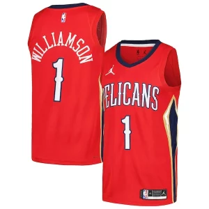 Bellissimo Zion Williamson New Orleans Pelicans Jordan Brand Swingman Player Jersey Statement Edition Red