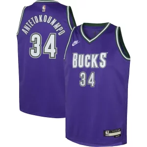 Attraente Fantastico Giannis Antetokounmpo Milwaukee Bucks Nike Youth 2022/23 Swingman Jersey Purple Classic Edition