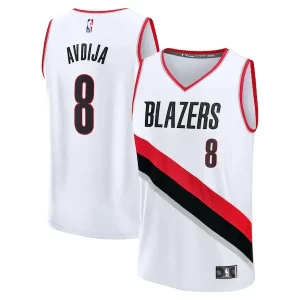 Pratico Magnifico Fantastico Deni Avdija Portland Trail Blazers Fast Break Replica Player Jersey Association Edition White