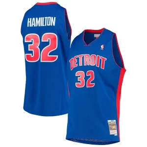 Meraviglioso Richard Hamilton Detroit Pistons 2003/04 Hardwood Classics Swingman Jersey Blue