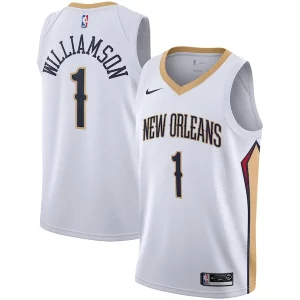 Bellissimo Incantevole Zion Williamson New Orleans Pelicans Nike 2019/2020 Swingman Jersey Association Edition White/Navy