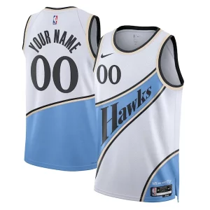 Trendy Meraviglioso Versatile Atlanta Hawks Nike Unisex 2024/25 Custom Swingman Jersey City Edition White