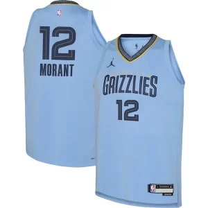 Splendido Raffinato Ja Morant Memphis Grizzlies Jordan Brand Youth Swingman Jersey Statement Edition Light Blue