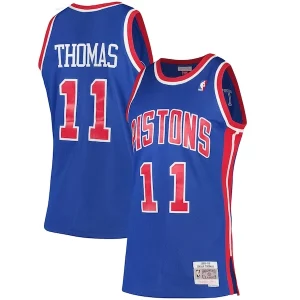 Classico Fascinante Lussuoso Isiah Thomas Detroit Pistons 1988/89 Hardwood Classics Swingman Jersey Blue