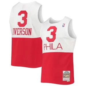 Fantastico Pratico Allen Iverson Philadelphia 76ers 2003/2004 Hardwood Classics Swingman Jersey White/Red
