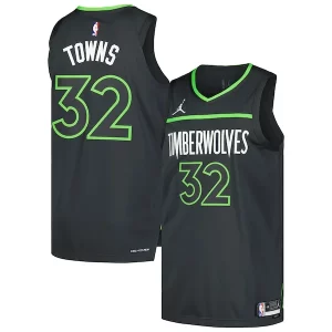 Fascinante Eccezionale Karl Anthony Towns Minnesota Timberwolves Jordan Brand Authentic Player Jersey Statement Edition Anthracite