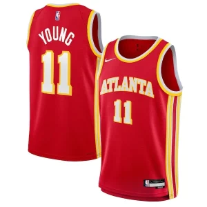 Accattivante Magnifico Duraturo Trae Young Atlanta Hawks Nike Youth Swingman Jersey Icon Edition Red