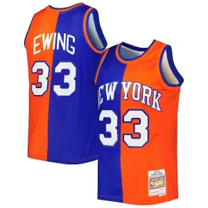 Stupendo Eccezionale Duraturo Patrick Ewing New York Knicks Hardwood Classics 1991/92 Split Swingman Jersey Blue/Orange