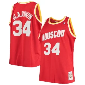 Raffinato Elegante Hakeem Olajuwon Houston Rockets 1993/94 Big & Tall Hardwood Classics Swingman Jersey Red
