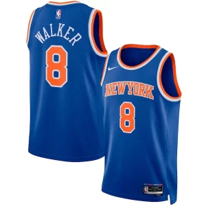 Fantastico Kemba Walker New York Knicks Nike Unisex Swingman Jersey Icon Edition Blue