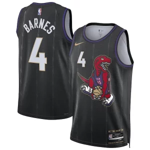 Bellissimo Incantevole Lussuoso Scottie Barnes Toronto Raptors Nike Unisex 2024/25 Swingman Player Jersey City Edition Black