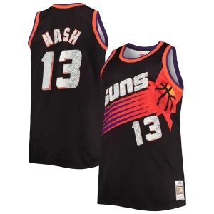 Pratico Magnifico Steve Nash Phoenix Suns Big & Tall 1996/97 NBA 75th Anniversary Diamond Swingman Jersey Black