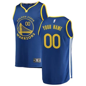 Classico Robusto Versatile Golden State Warriors Youth 2019/20 Fast Break Custom Replica Jersey Royal Icon Edition