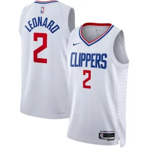Resistente Sofisticato Kawhi Leonard LA Clippers Nike Unisex Swingman Jersey Association Edition White/Royal