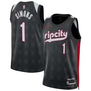 Fascinante Accattivante Bellissimo Anfernee Simons Portland Trail Blazers Nike Unisex 2024/25 Swingman Player Jersey City Edition Black