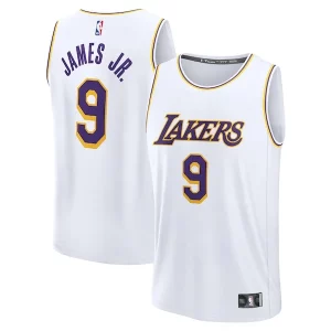 Elegante Robusto Delizioso Bronny James Los Angeles Lakers Fast Break Replica Player Jersey Association Edition White