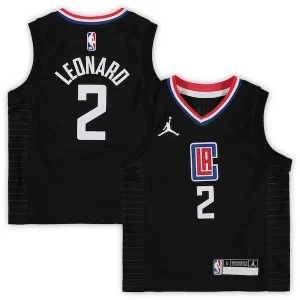 Comodo Raffinato Kawhi Leonard LA Clippers Jordan Brand Preschool 2020/21 Fast Break Replica Jersey Statement Edition Black