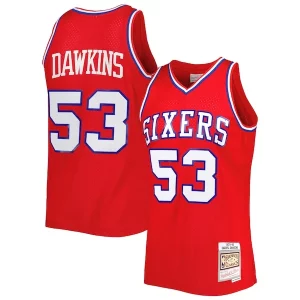 Meraviglioso Elegante Splendido Darryl Dawkins Philadelphia 76ers Hardwood Classics 1979/80 Swingman Jersey Red
