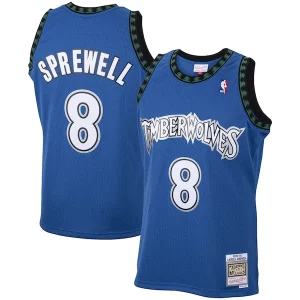 Delizioso Magnifico Splendido Latrell Sprewell Minnesota Timberwolves 2001/02 Hardwood Classics Swingman Jersey Blue